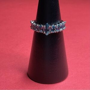 Bomb Party RBP5952 “Stunning Radiance” LC Spinel on Rhodium Size 9 Ring NWT